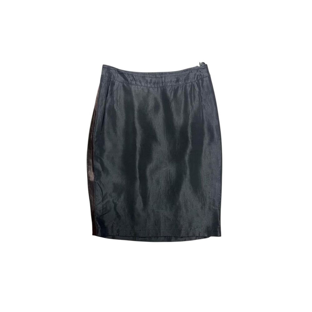 MIU MIU pre 1996 high waist mini pencil skirt w side satin stripe size 26” waist